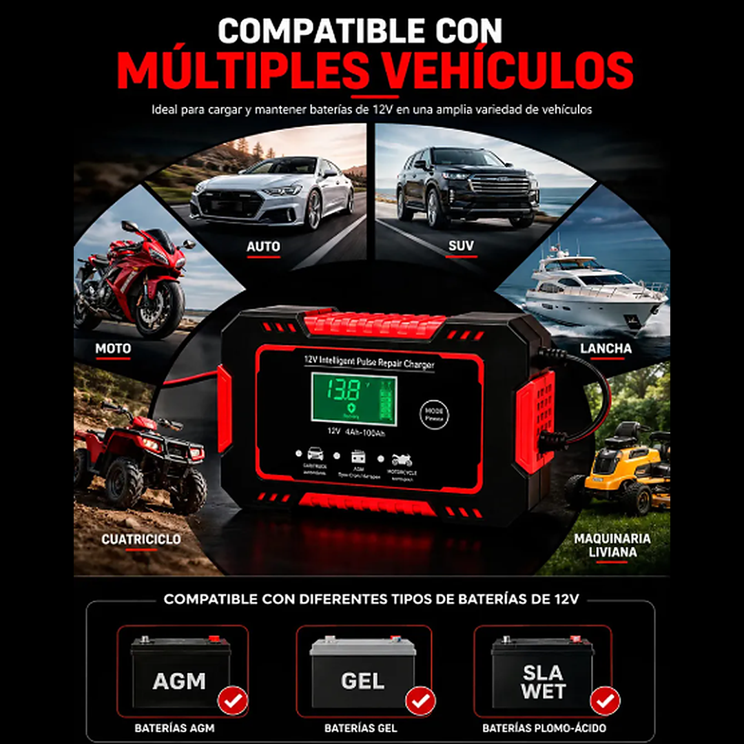 Cargador inteligente 12V